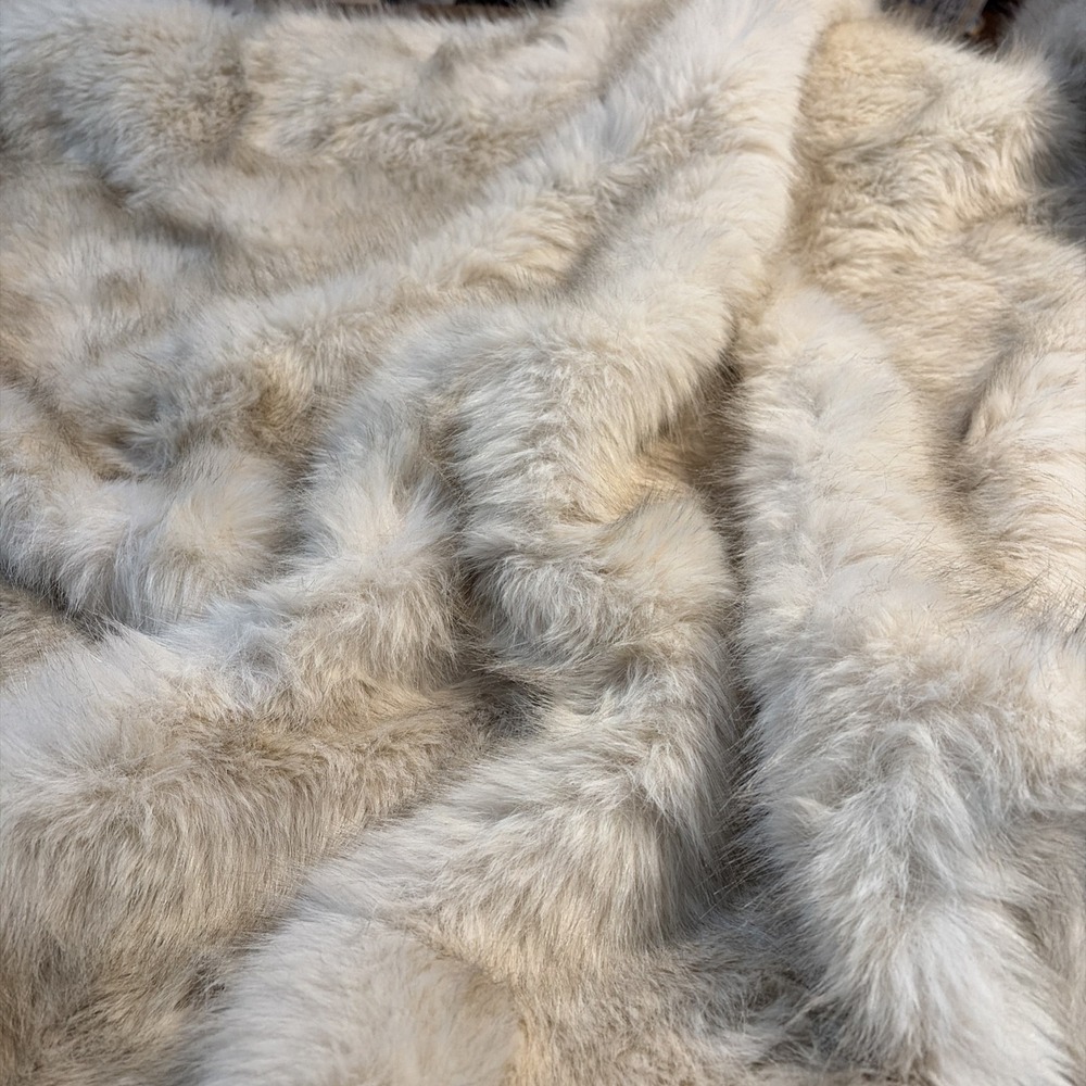 Threshold Faux Fur Throw - Ivory - 50x60